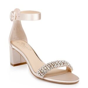 Jewel Badgley Mischka - James Ankle Strap Block Heel - Size 8 - NWOB